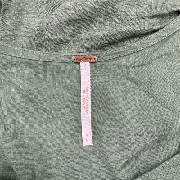 Free People ButtonFront HiLo Top - Picture 6 of 6